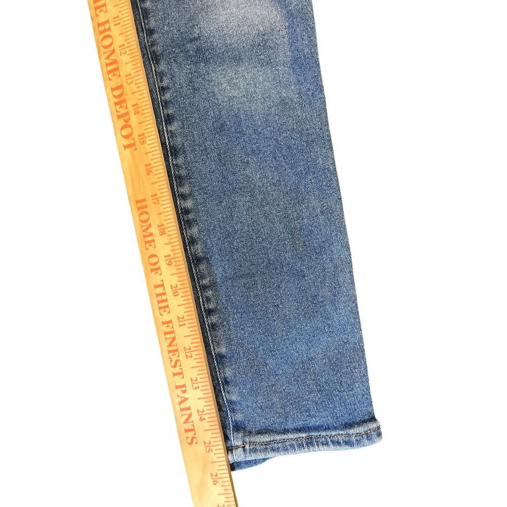 Madewell Jeans Women’s Size 24 Stovepipe High Rise Straight Leg Blue Denim - Picture 7 of 8